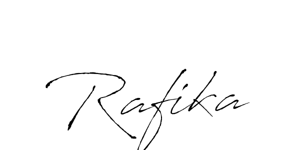 Rafika stylish signature style. Best Handwritten Sign (Antro_Vectra) for my name. Handwritten Signature Collection Ideas for my name Rafika. Rafika signature style 6 images and pictures png