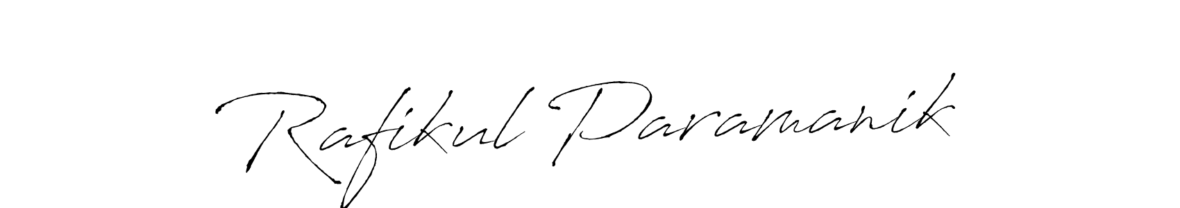 Design your own signature with our free online signature maker. With this signature software, you can create a handwritten (Antro_Vectra) signature for name Rafikul Paramanik. Rafikul Paramanik signature style 6 images and pictures png