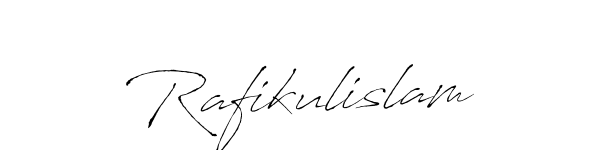 Make a beautiful signature design for name Rafikulislam. With this signature (Antro_Vectra) style, you can create a handwritten signature for free. Rafikulislam signature style 6 images and pictures png