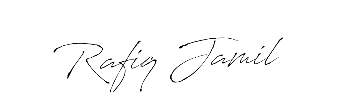 Rafiq Jamil stylish signature style. Best Handwritten Sign (Antro_Vectra) for my name. Handwritten Signature Collection Ideas for my name Rafiq Jamil. Rafiq Jamil signature style 6 images and pictures png