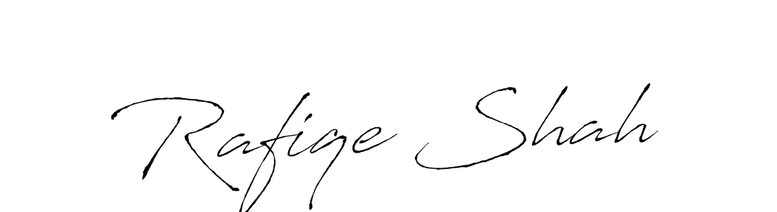 Create a beautiful signature design for name Rafiqe Shah. With this signature (Antro_Vectra) fonts, you can make a handwritten signature for free. Rafiqe Shah signature style 6 images and pictures png