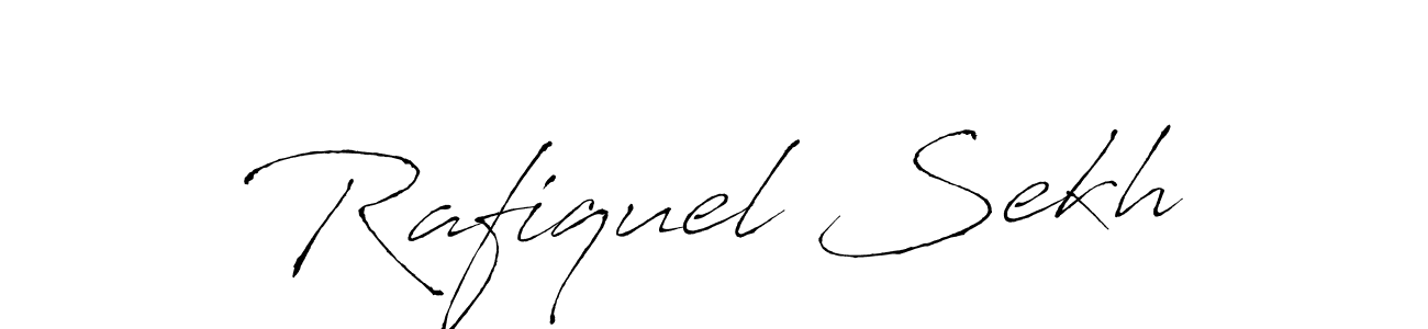 The best way (Antro_Vectra) to make a short signature is to pick only two or three words in your name. The name Rafiquel Sekh include a total of six letters. For converting this name. Rafiquel Sekh signature style 6 images and pictures png