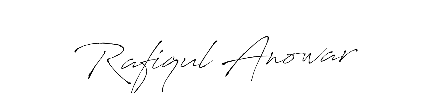 Rafiqul Anowar stylish signature style. Best Handwritten Sign (Antro_Vectra) for my name. Handwritten Signature Collection Ideas for my name Rafiqul Anowar. Rafiqul Anowar signature style 6 images and pictures png