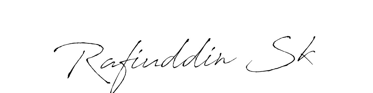 How to make Rafiuddin Sk signature? Antro_Vectra is a professional autograph style. Create handwritten signature for Rafiuddin Sk name. Rafiuddin Sk signature style 6 images and pictures png