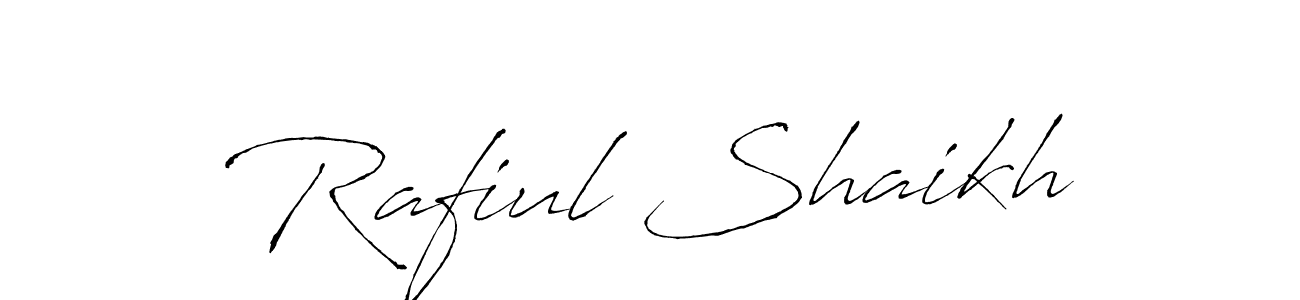 Rafiul Shaikh stylish signature style. Best Handwritten Sign (Antro_Vectra) for my name. Handwritten Signature Collection Ideas for my name Rafiul Shaikh. Rafiul Shaikh signature style 6 images and pictures png