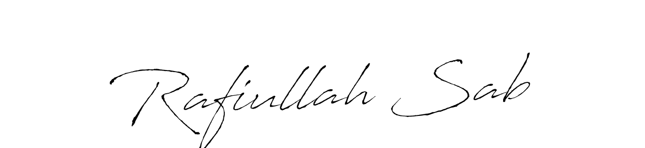 Design your own signature with our free online signature maker. With this signature software, you can create a handwritten (Antro_Vectra) signature for name Rafiullah Sab. Rafiullah Sab signature style 6 images and pictures png