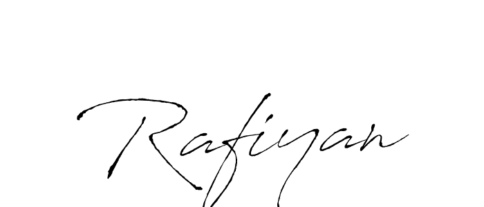 Design your own signature with our free online signature maker. With this signature software, you can create a handwritten (Antro_Vectra) signature for name Rafiyan. Rafiyan signature style 6 images and pictures png