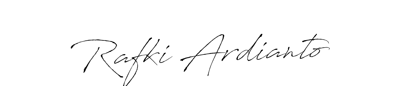 Also we have Rafki Ardianto name is the best signature style. Create professional handwritten signature collection using Antro_Vectra autograph style. Rafki Ardianto signature style 6 images and pictures png