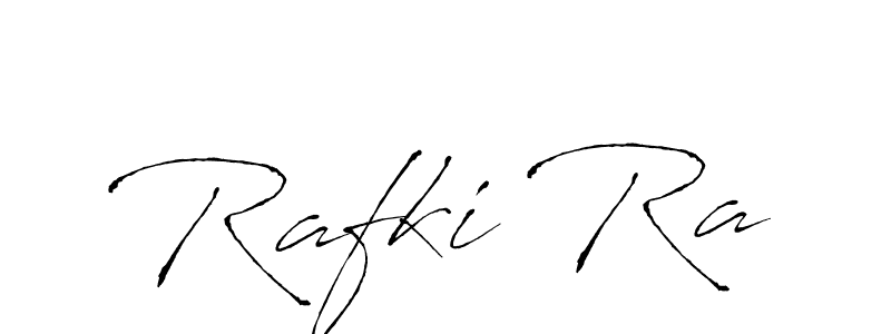 How to make Rafki Ra name signature. Use Antro_Vectra style for creating short signs online. This is the latest handwritten sign. Rafki Ra signature style 6 images and pictures png