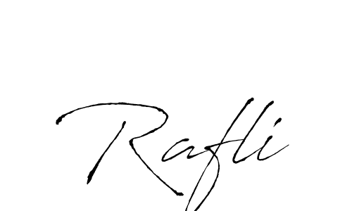 Create a beautiful signature design for name Rafli. With this signature (Antro_Vectra) fonts, you can make a handwritten signature for free. Rafli signature style 6 images and pictures png