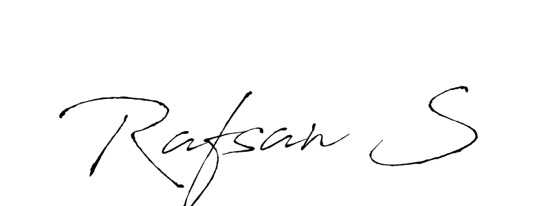 Also You can easily find your signature by using the search form. We will create Rafsan S name handwritten signature images for you free of cost using Antro_Vectra sign style. Rafsan S signature style 6 images and pictures png