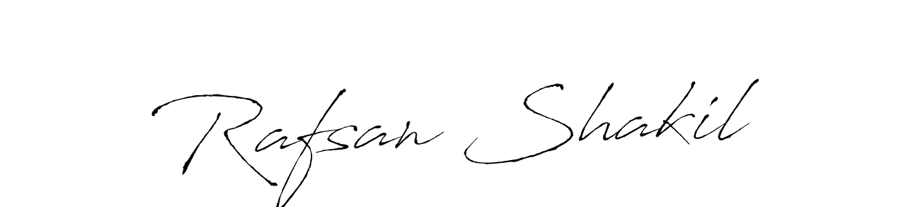 Make a short Rafsan Shakil signature style. Manage your documents anywhere anytime using Antro_Vectra. Create and add eSignatures, submit forms, share and send files easily. Rafsan Shakil signature style 6 images and pictures png