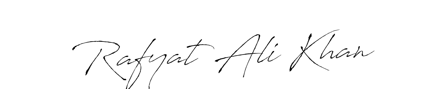 Design your own signature with our free online signature maker. With this signature software, you can create a handwritten (Antro_Vectra) signature for name Rafyat Ali Khan. Rafyat Ali Khan signature style 6 images and pictures png