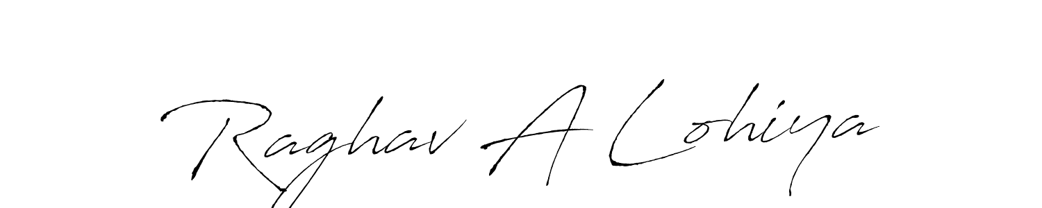 Raghav A Lohiya stylish signature style. Best Handwritten Sign (Antro_Vectra) for my name. Handwritten Signature Collection Ideas for my name Raghav A Lohiya. Raghav A Lohiya signature style 6 images and pictures png