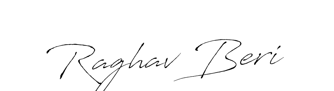 Make a beautiful signature design for name Raghav Beri. With this signature (Antro_Vectra) style, you can create a handwritten signature for free. Raghav Beri signature style 6 images and pictures png