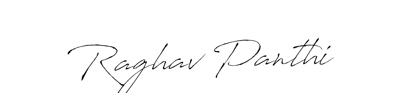 Create a beautiful signature design for name Raghav Panthi. With this signature (Antro_Vectra) fonts, you can make a handwritten signature for free. Raghav Panthi signature style 6 images and pictures png