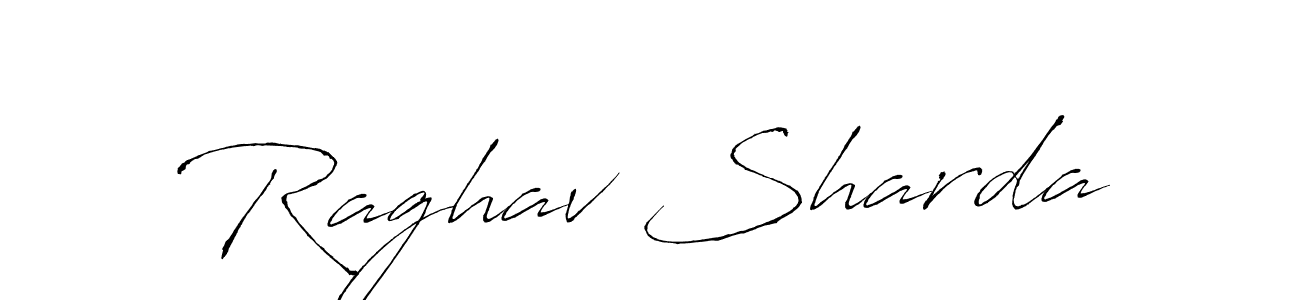 Design your own signature with our free online signature maker. With this signature software, you can create a handwritten (Antro_Vectra) signature for name Raghav Sharda. Raghav Sharda signature style 6 images and pictures png