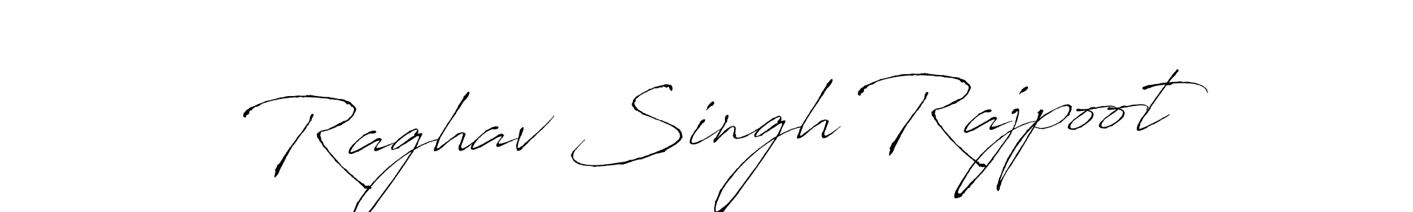 How to make Raghav Singh Rajpoot signature? Antro_Vectra is a professional autograph style. Create handwritten signature for Raghav Singh Rajpoot name. Raghav Singh Rajpoot signature style 6 images and pictures png