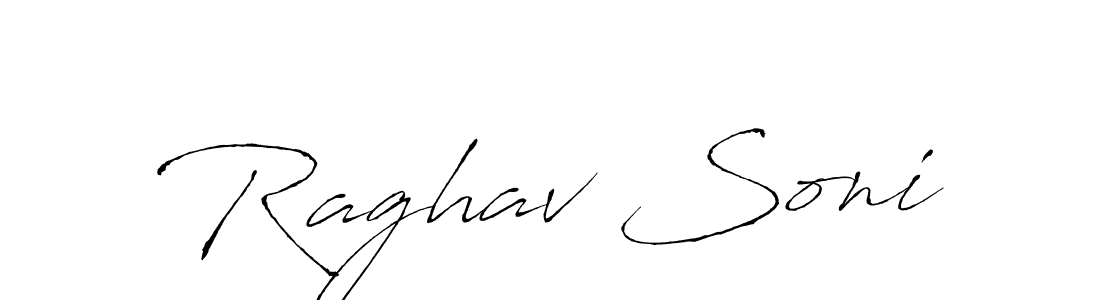 Create a beautiful signature design for name Raghav Soni. With this signature (Antro_Vectra) fonts, you can make a handwritten signature for free. Raghav Soni signature style 6 images and pictures png