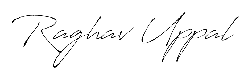How to make Raghav Uppal signature? Antro_Vectra is a professional autograph style. Create handwritten signature for Raghav Uppal name. Raghav Uppal signature style 6 images and pictures png