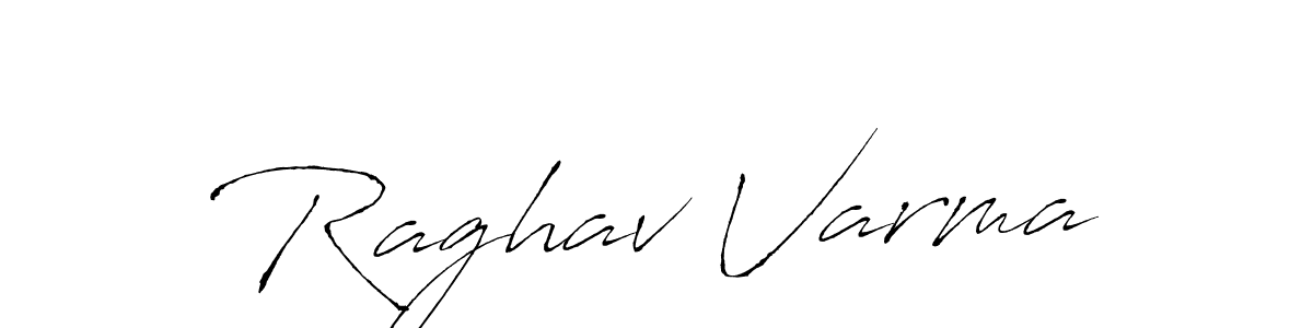 Create a beautiful signature design for name Raghav Varma. With this signature (Antro_Vectra) fonts, you can make a handwritten signature for free. Raghav Varma signature style 6 images and pictures png