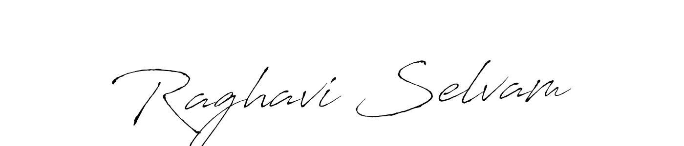 How to make Raghavi Selvam signature? Antro_Vectra is a professional autograph style. Create handwritten signature for Raghavi Selvam name. Raghavi Selvam signature style 6 images and pictures png