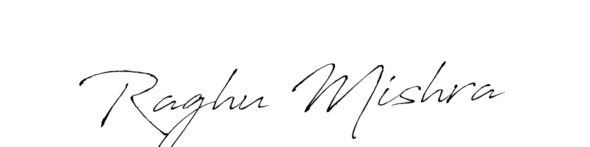 How to make Raghu Mishra name signature. Use Antro_Vectra style for creating short signs online. This is the latest handwritten sign. Raghu Mishra signature style 6 images and pictures png