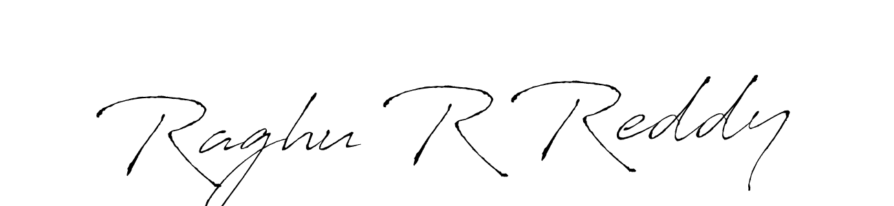 Raghu R Reddy stylish signature style. Best Handwritten Sign (Antro_Vectra) for my name. Handwritten Signature Collection Ideas for my name Raghu R Reddy. Raghu R Reddy signature style 6 images and pictures png