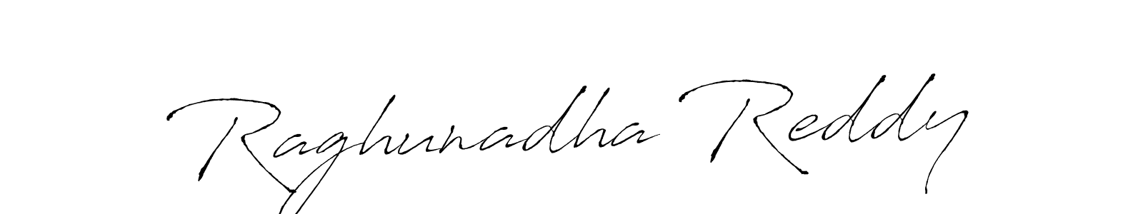 Design your own signature with our free online signature maker. With this signature software, you can create a handwritten (Antro_Vectra) signature for name Raghunadha Reddy. Raghunadha Reddy signature style 6 images and pictures png