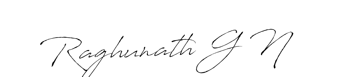 Create a beautiful signature design for name Raghunath G N. With this signature (Antro_Vectra) fonts, you can make a handwritten signature for free. Raghunath G N signature style 6 images and pictures png