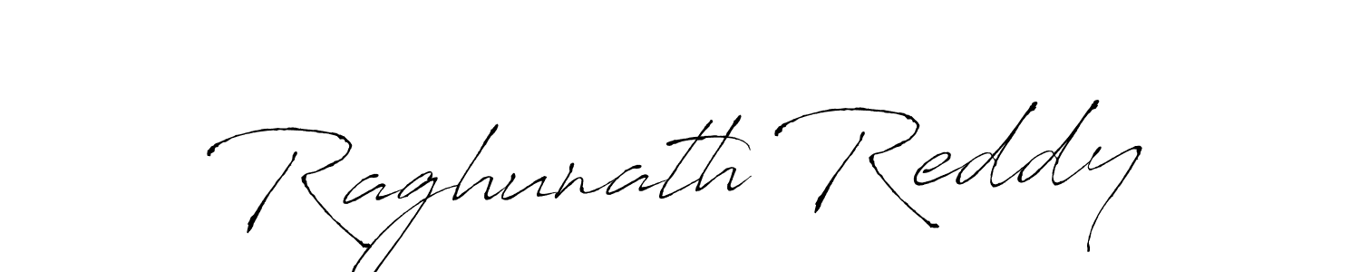 How to make Raghunath Reddy name signature. Use Antro_Vectra style for creating short signs online. This is the latest handwritten sign. Raghunath Reddy signature style 6 images and pictures png