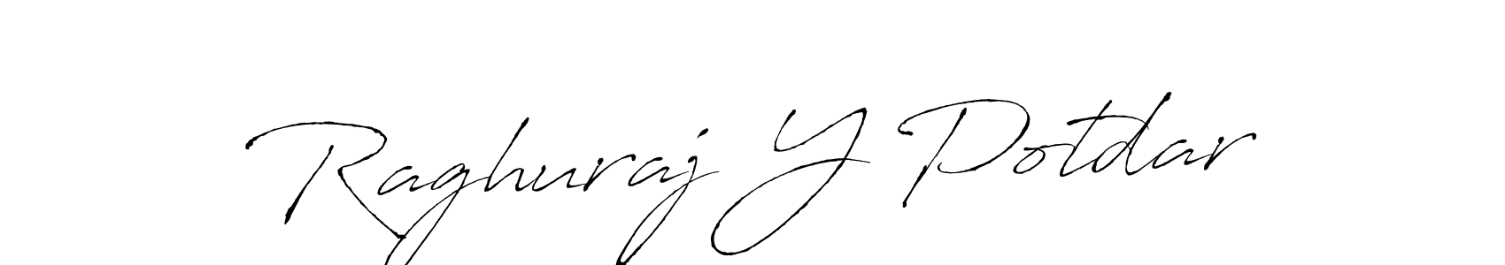 Design your own signature with our free online signature maker. With this signature software, you can create a handwritten (Antro_Vectra) signature for name Raghuraj Y Potdar. Raghuraj Y Potdar signature style 6 images and pictures png