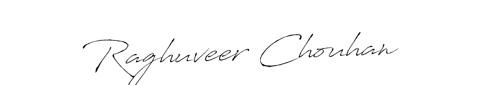 How to make Raghuveer Chouhan name signature. Use Antro_Vectra style for creating short signs online. This is the latest handwritten sign. Raghuveer Chouhan signature style 6 images and pictures png