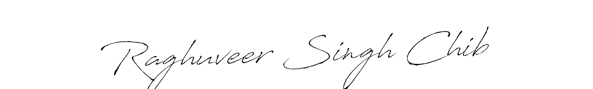 How to make Raghuveer Singh Chib signature? Antro_Vectra is a professional autograph style. Create handwritten signature for Raghuveer Singh Chib name. Raghuveer Singh Chib signature style 6 images and pictures png