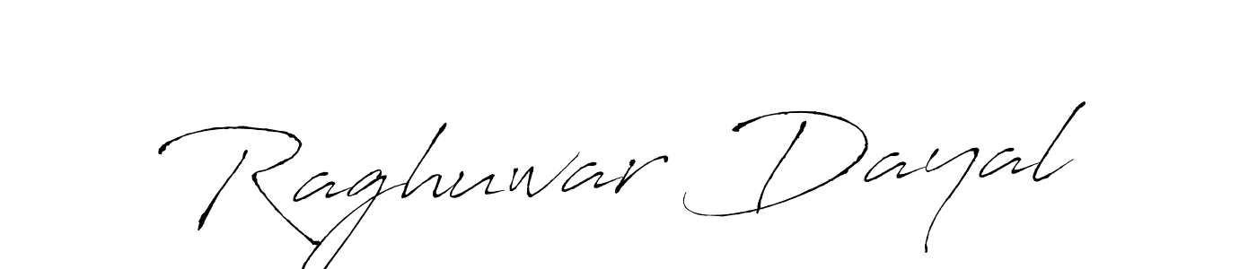 Design your own signature with our free online signature maker. With this signature software, you can create a handwritten (Antro_Vectra) signature for name Raghuwar Dayal. Raghuwar Dayal signature style 6 images and pictures png