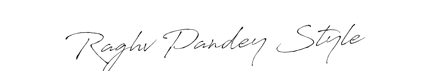 Design your own signature with our free online signature maker. With this signature software, you can create a handwritten (Antro_Vectra) signature for name Raghv Pandey Style. Raghv Pandey Style signature style 6 images and pictures png