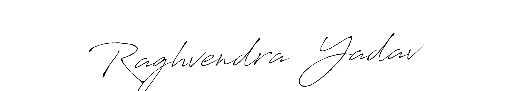 Make a beautiful signature design for name Raghvendra  Yadav. With this signature (Antro_Vectra) style, you can create a handwritten signature for free. Raghvendra  Yadav signature style 6 images and pictures png