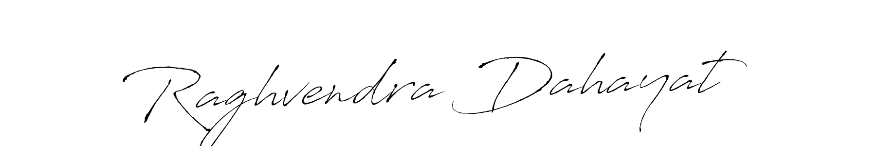 Design your own signature with our free online signature maker. With this signature software, you can create a handwritten (Antro_Vectra) signature for name Raghvendra Dahayat. Raghvendra Dahayat signature style 6 images and pictures png