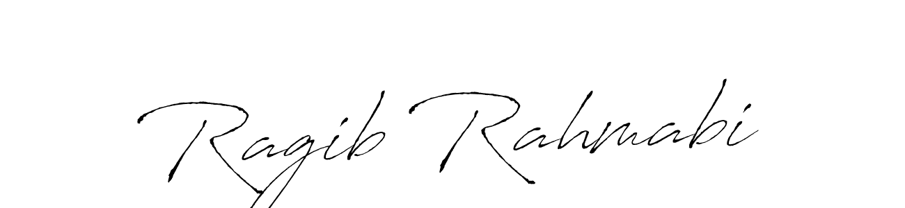 Make a beautiful signature design for name Ragib Rahmabi. With this signature (Antro_Vectra) style, you can create a handwritten signature for free. Ragib Rahmabi signature style 6 images and pictures png