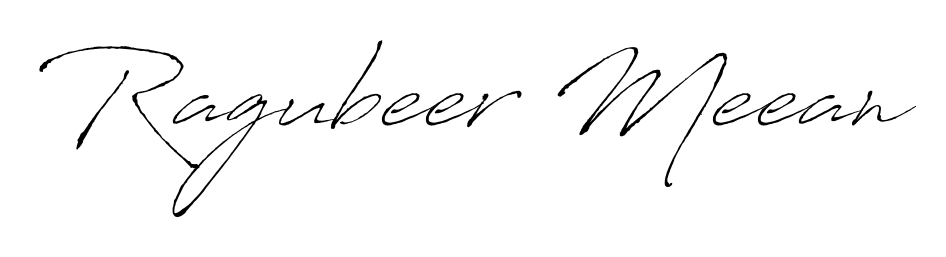 Give your name Ragubeer Meean an exquisite flair with the Antro_Vectra script font. Ideal for contracts, resumes, and formal letterheads. Ragubeer Meean signature style 6 images and pictures png