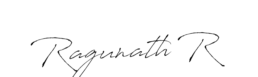 Create a beautiful signature design for name Ragunath R. With this signature (Antro_Vectra) fonts, you can make a handwritten signature for free. Ragunath R signature style 6 images and pictures png