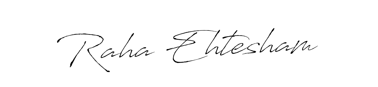 The best way (Antro_Vectra) to make a short signature is to pick only two or three words in your name. The name Raha Ehtesham include a total of six letters. For converting this name. Raha Ehtesham signature style 6 images and pictures png