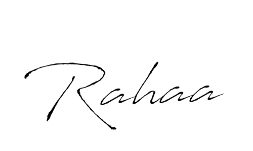 Design your own signature with our free online signature maker. With this signature software, you can create a handwritten (Antro_Vectra) signature for name Rahaa. Rahaa signature style 6 images and pictures png