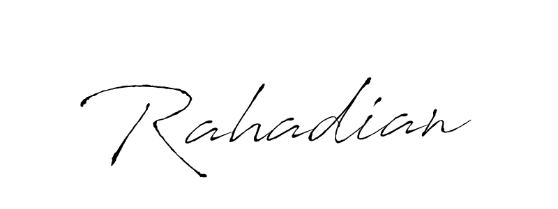 The best way (Antro_Vectra) to make a short signature is to pick only two or three words in your name. The name Rahadian include a total of six letters. For converting this name. Rahadian signature style 6 images and pictures png