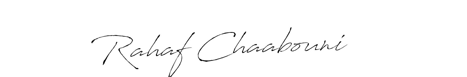 Create a beautiful signature design for name Rahaf Chaabouni   . With this signature (Antro_Vectra) fonts, you can make a handwritten signature for free. Rahaf Chaabouni    signature style 6 images and pictures png