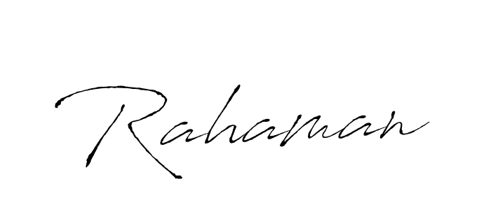 How to make Rahaman signature? Antro_Vectra is a professional autograph style. Create handwritten signature for Rahaman name. Rahaman signature style 6 images and pictures png