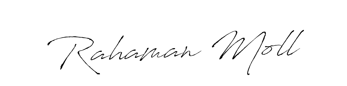 How to Draw Rahaman Moll signature style? Antro_Vectra is a latest design signature styles for name Rahaman Moll. Rahaman Moll signature style 6 images and pictures png