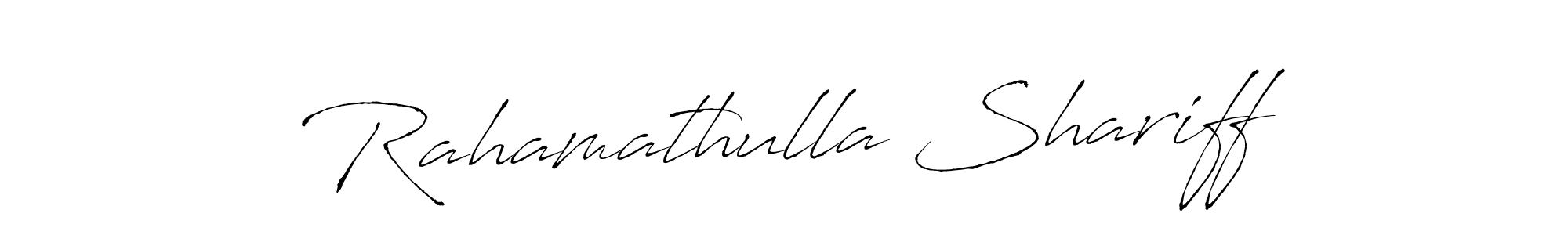 The best way (Antro_Vectra) to make a short signature is to pick only two or three words in your name. The name Rahamathulla Shariff include a total of six letters. For converting this name. Rahamathulla Shariff signature style 6 images and pictures png