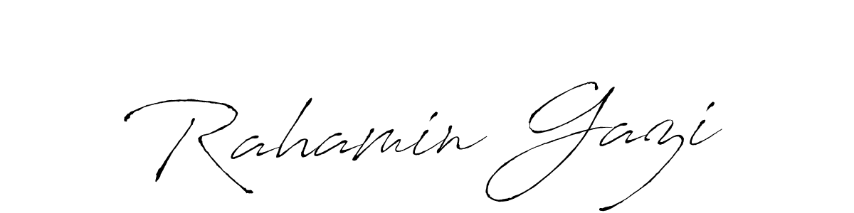 Design your own signature with our free online signature maker. With this signature software, you can create a handwritten (Antro_Vectra) signature for name Rahamin Gazi. Rahamin Gazi signature style 6 images and pictures png