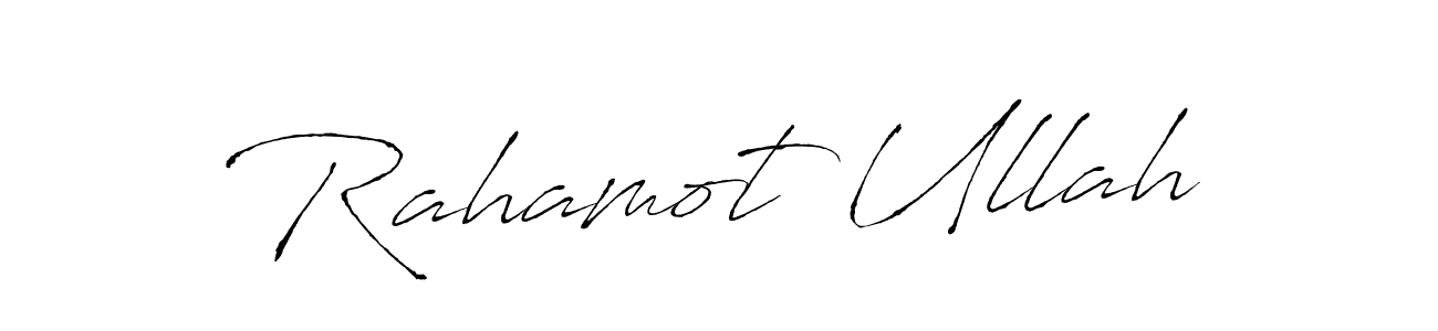 Also You can easily find your signature by using the search form. We will create Rahamot Ullah name handwritten signature images for you free of cost using Antro_Vectra sign style. Rahamot Ullah signature style 6 images and pictures png